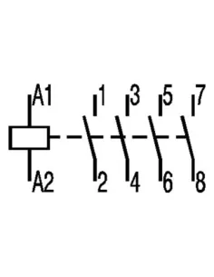 Ctx634026-cont 4no 24vac//cc 63a 3m